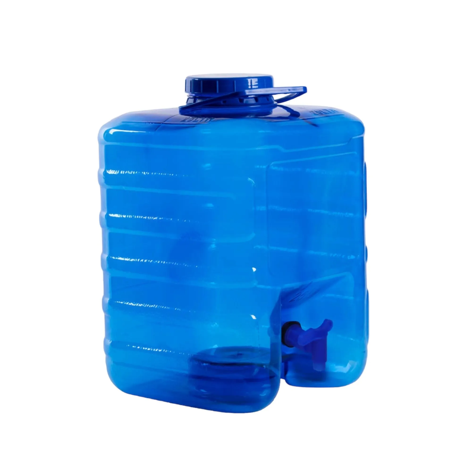 20L Plastic Water Dispenser with tap Square Blue