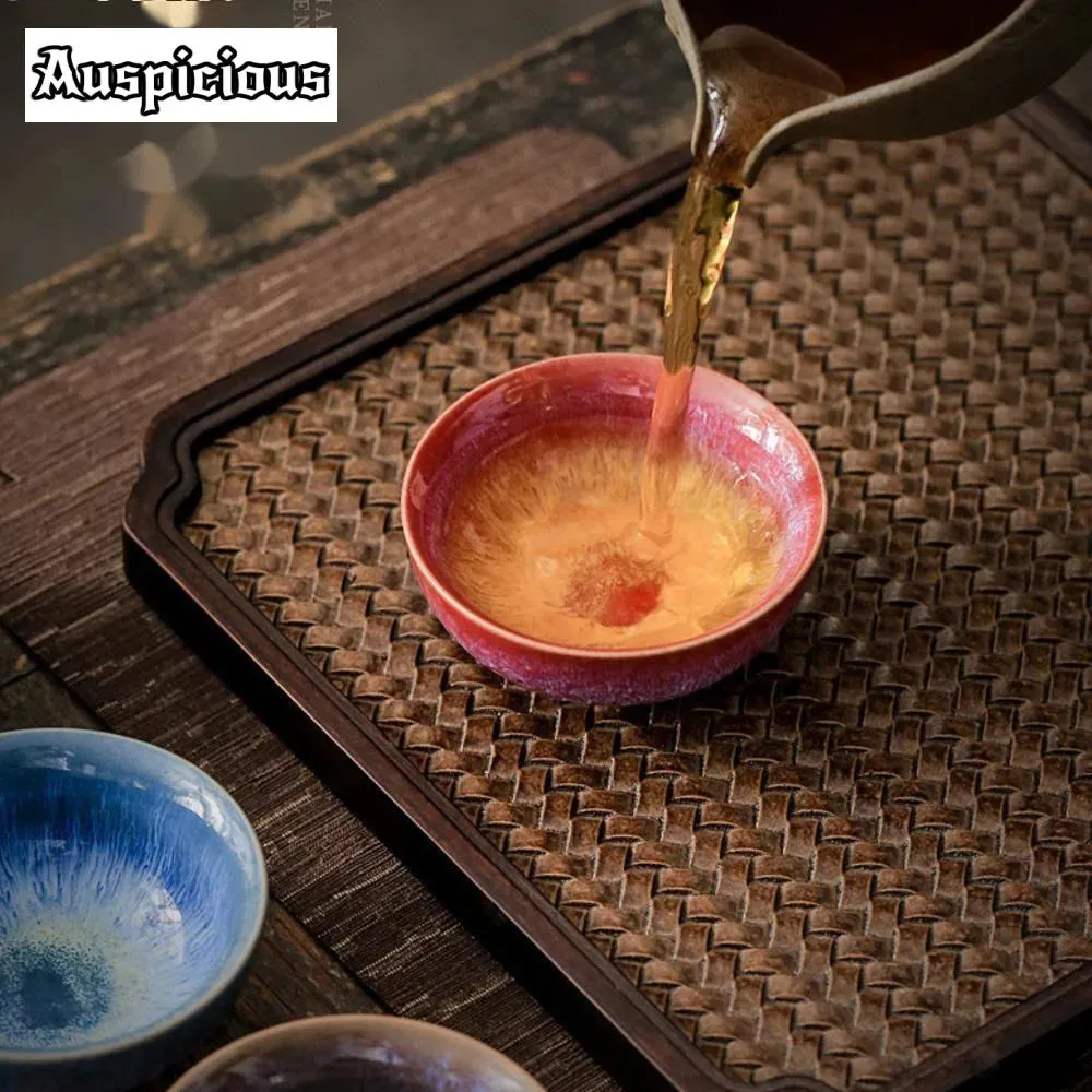 45ml Mini Tea Bowl Kiln Transformation Ceramic Tea Cup Chinese Kung Fu Teacup Espresso Coffee Cups Jianzhan Afternoon Teacups