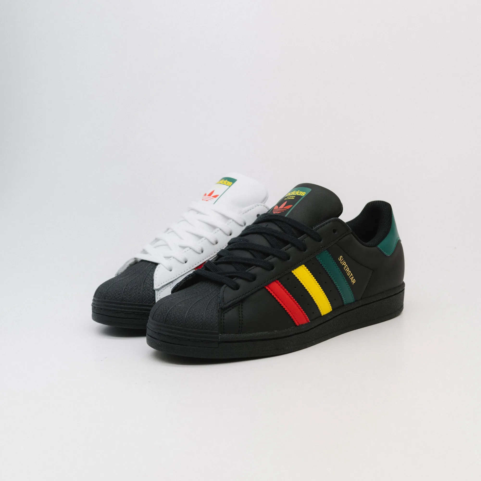 adidas Superstar Core Black/Yellow/Collegiate Green IH3121