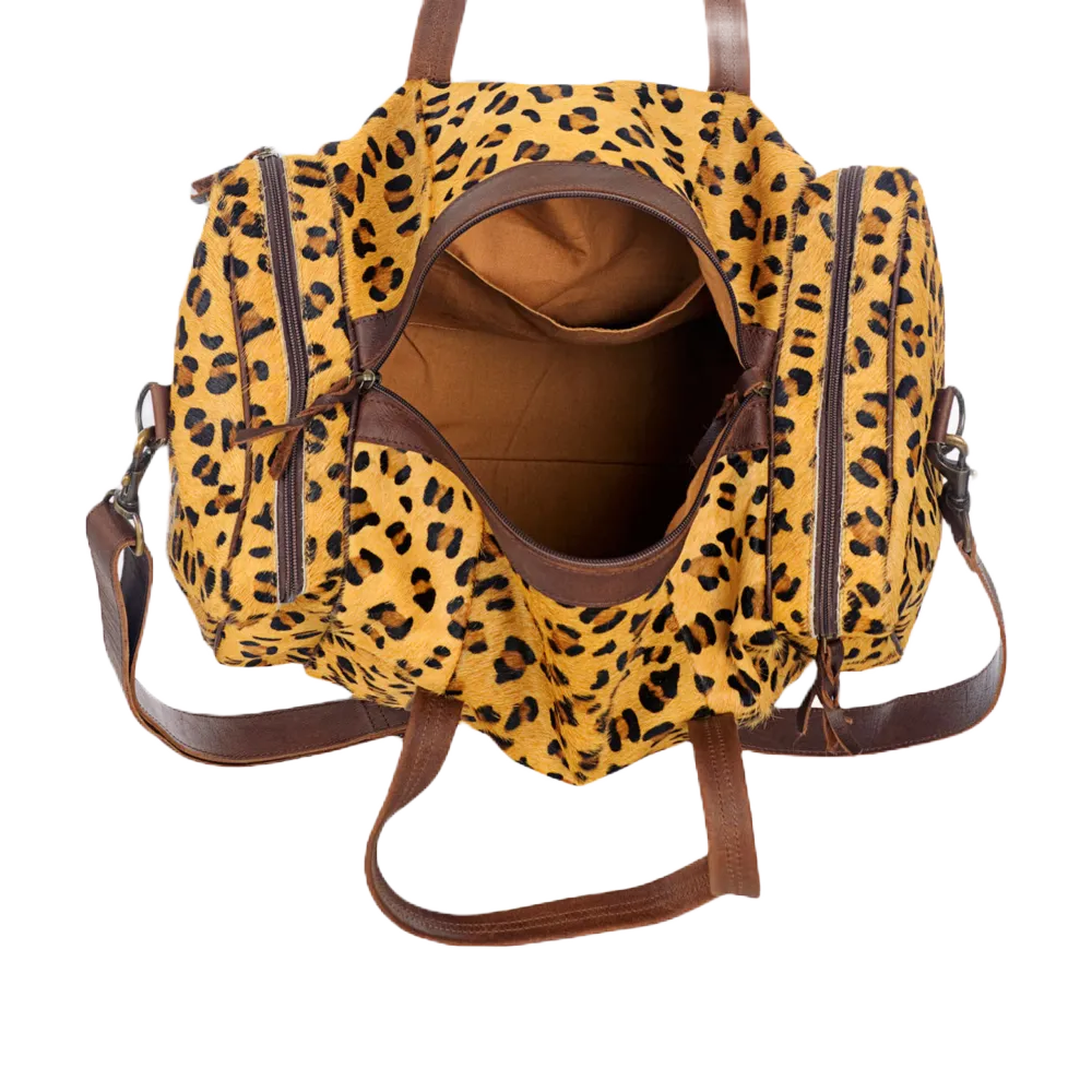 American Darling Small Cheetah Cowhide Duffle Bag ADBG254CHE