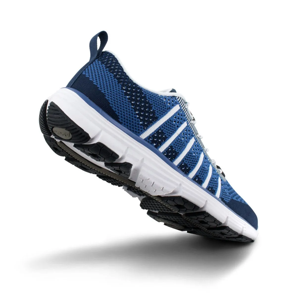 Apex A7100w Breeze Knit Lace Up Women's Active Shoe In Navy/blue