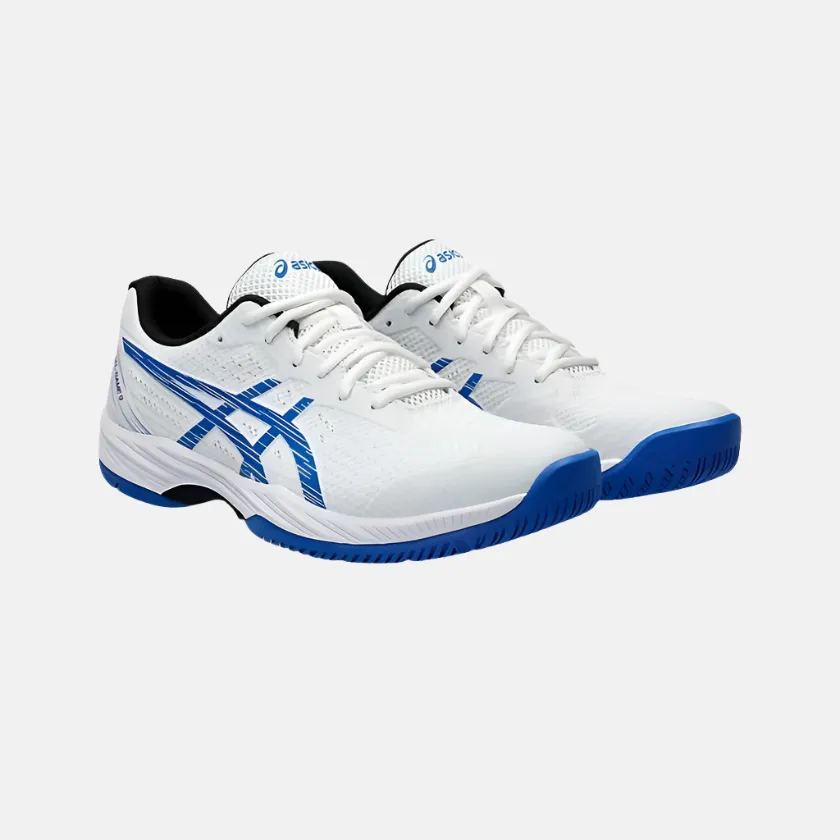 Asics GEL-GAME 9 Men's Tennis Shoes -White/Tuna Blue