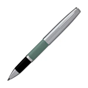 Aurora Duo Cart Rollerball Pen - Light Green Resin With Chrome Cap