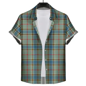 Balfour Blue Tartan Short Sleeve Button Down Shirt