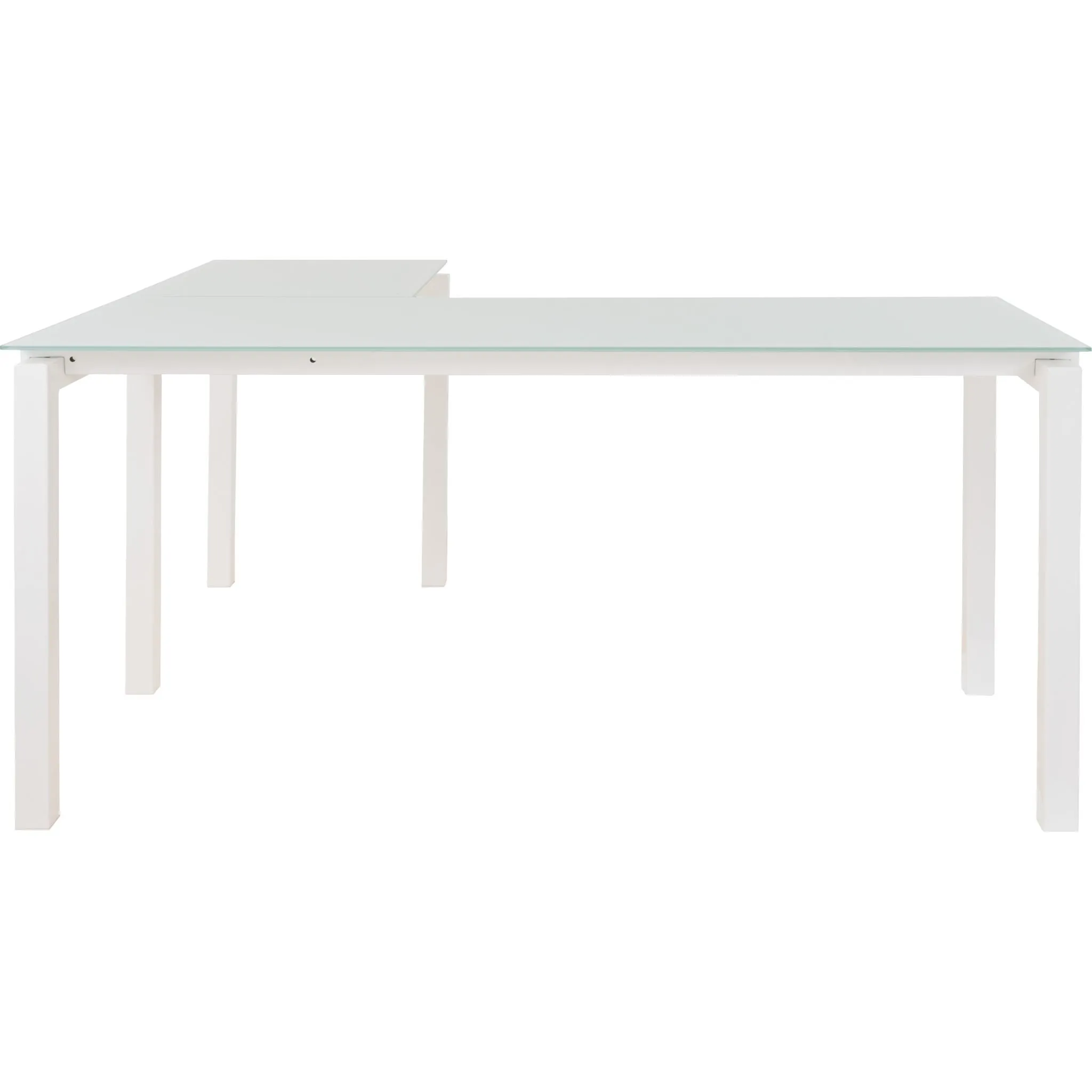 Baraga L-Desk - White