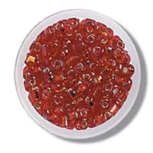 Beads: Rocailles: Red: 8g in a pack