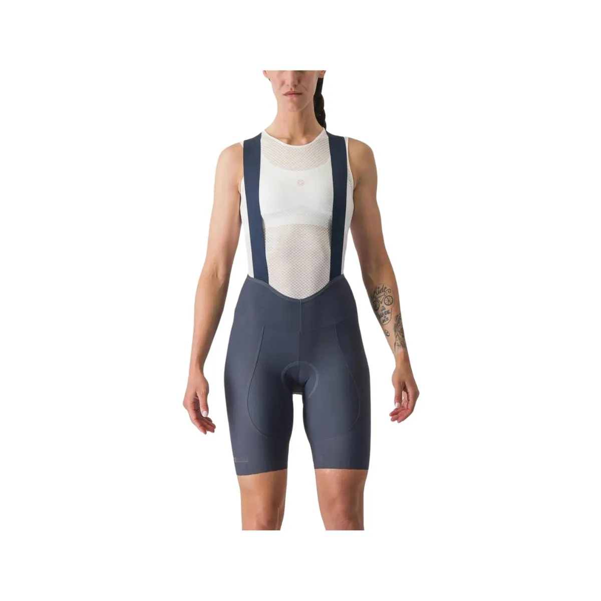 Bib Shorts Castelli Espresso W DT Navy Blue Women