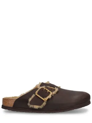 BIRKENSTOCK   Boston bold shearling mules 