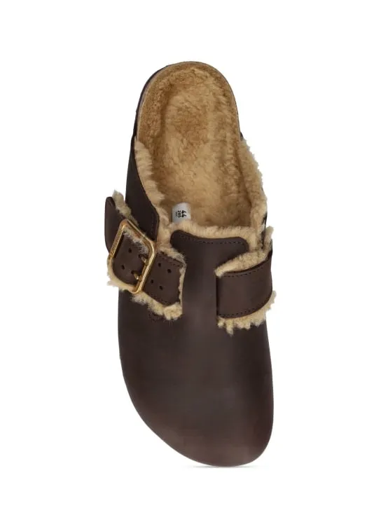 BIRKENSTOCK   Boston bold shearling mules 