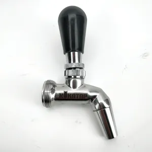 Black Plastic Draft Tap Handle - Short Ball Type