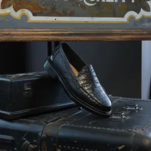 Blackstock & Weber Ellis Penny Loafer (Onyx Croc)