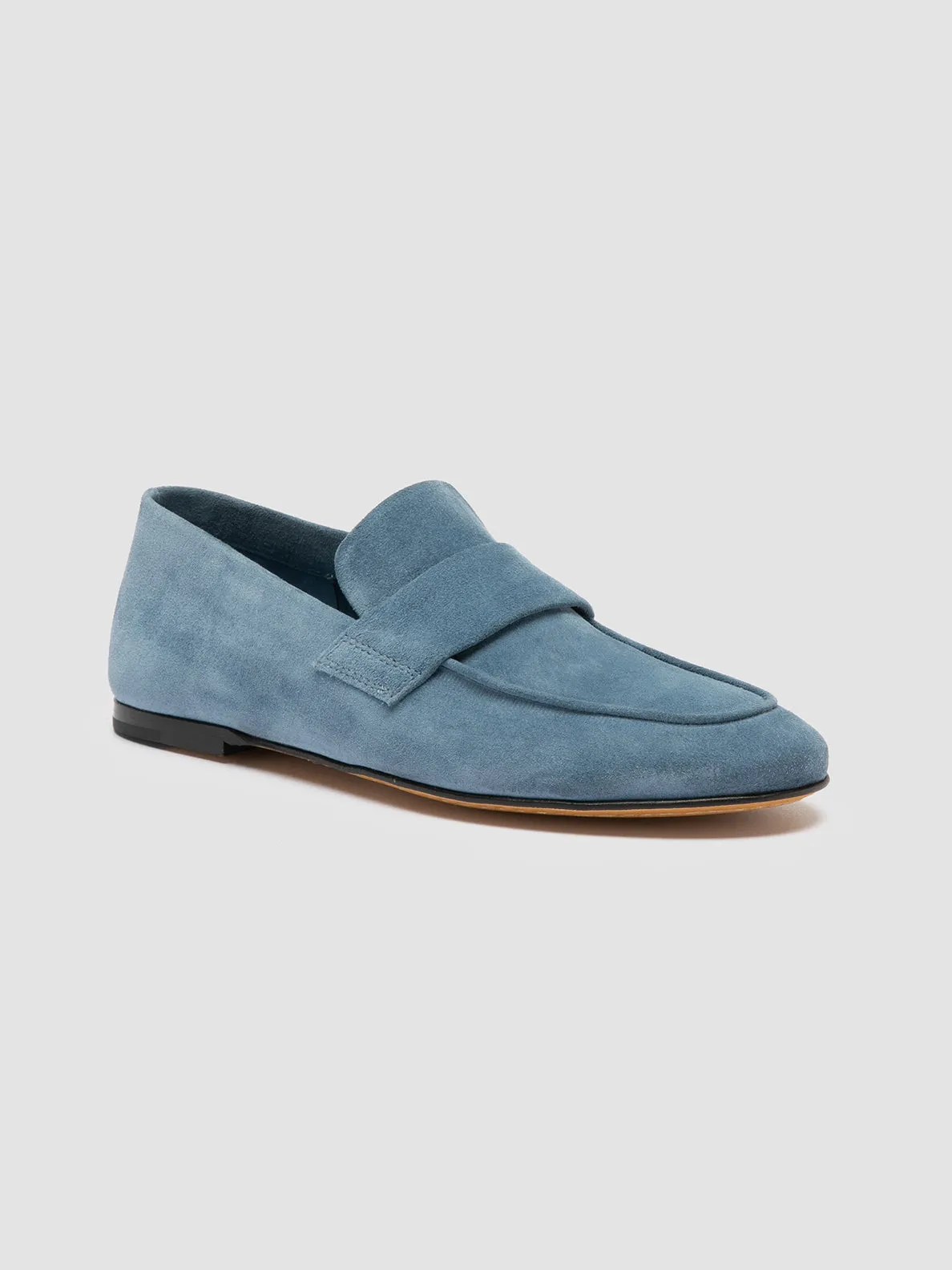 BLAIR 001 - Blue Suede Loafers