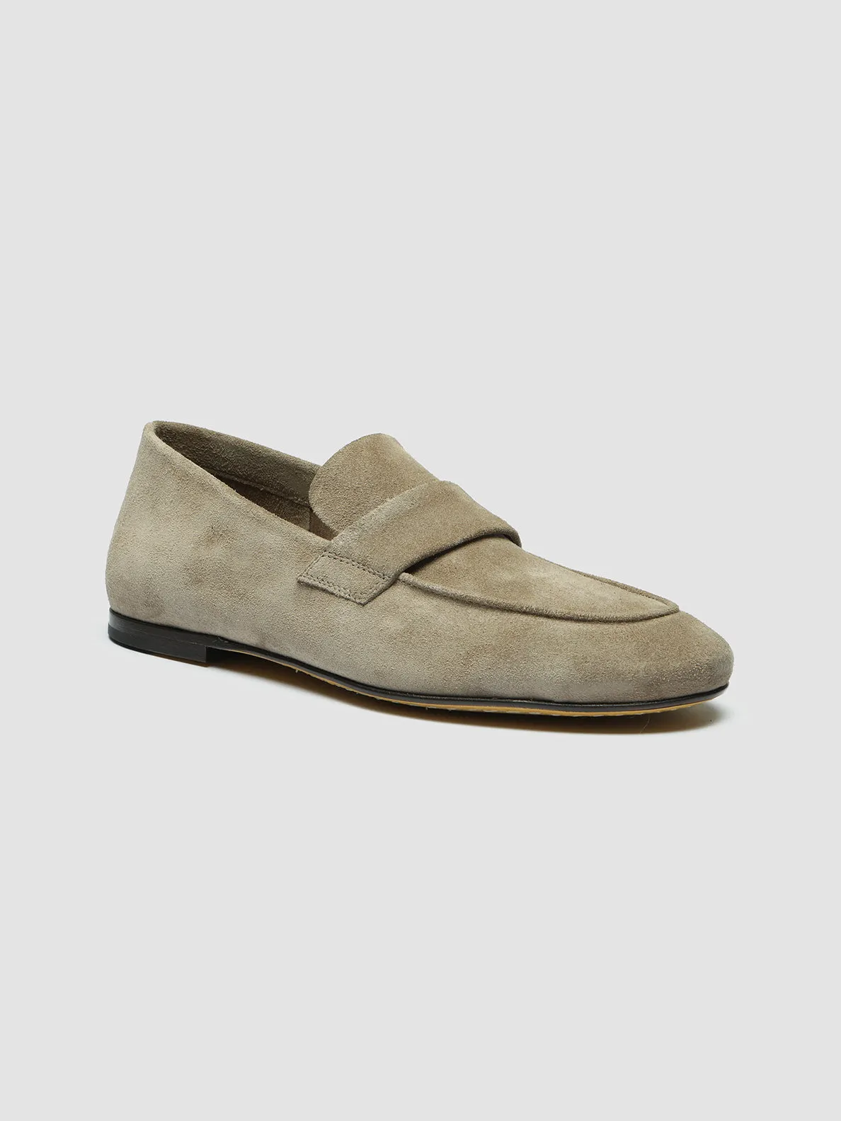 BLAIR 001 - Taupe Suede Loafers