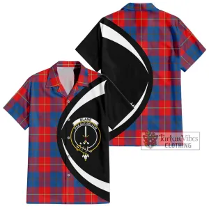 Blane Tartan Short Sleeve Button Up with Family Crest Circle Style