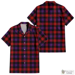 Brown (Broun) Tartan Short Sleeve Button Up Shirt