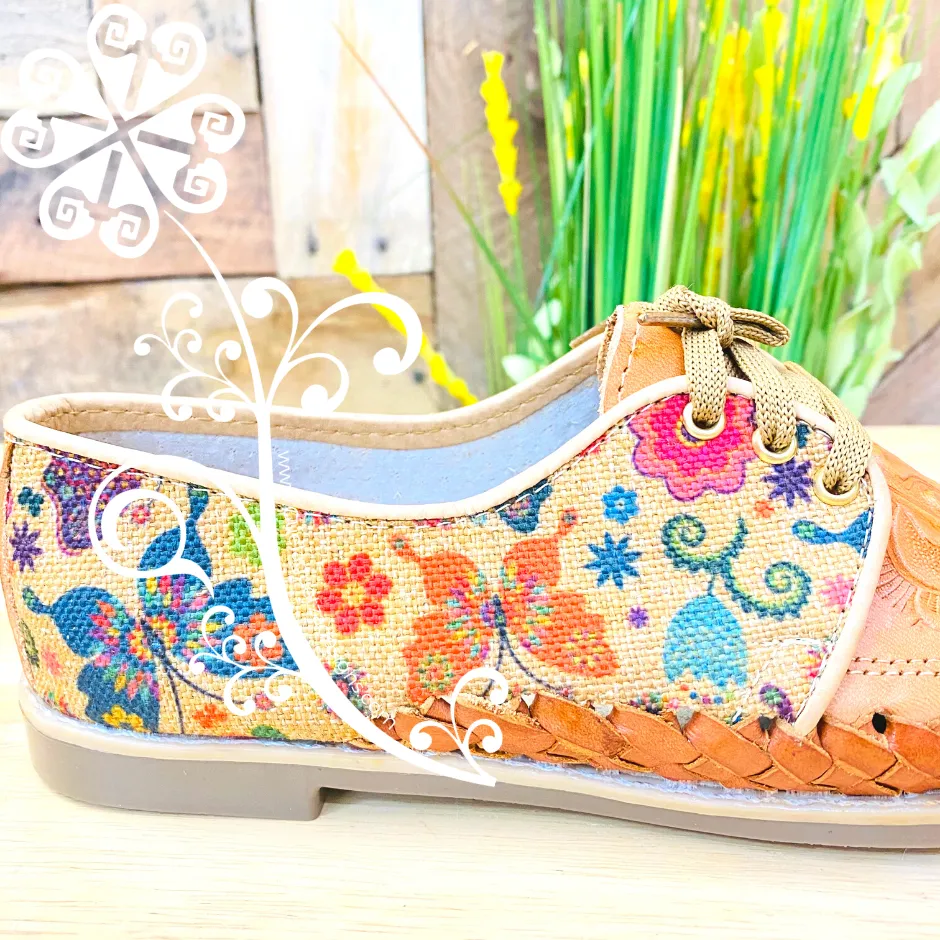 Butterflies - Loafers Artisan Leather Women Shoes