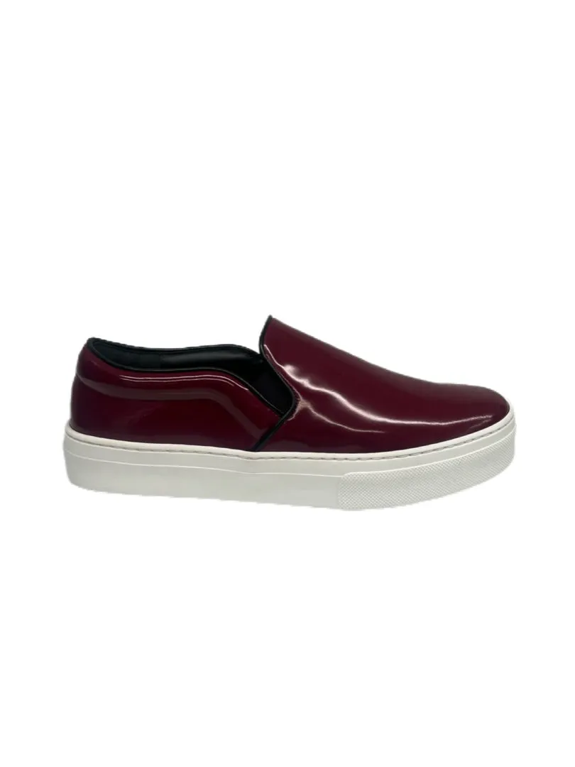 Celine Burgundy Slip On Skate Sneakers. Size: 37