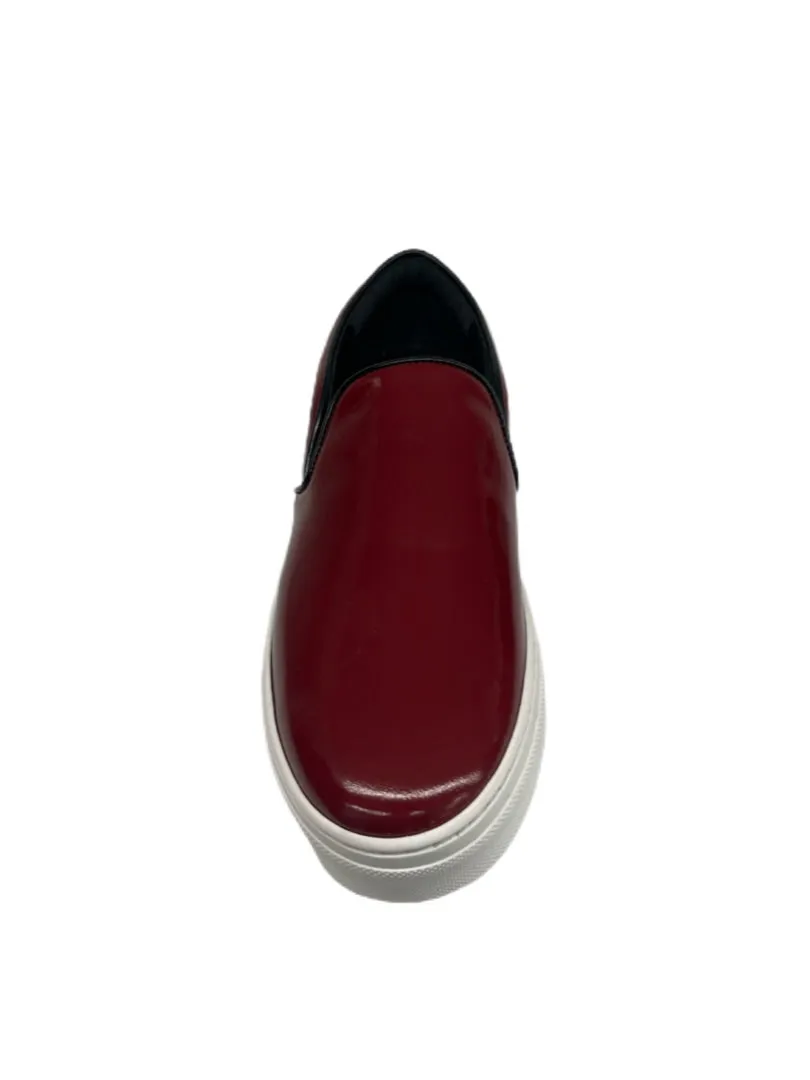 Celine Burgundy Slip On Skate Sneakers. Size: 37