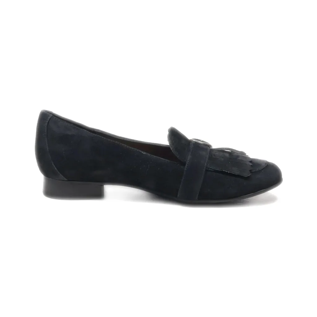 Clarks Unstructured Loafers Suede Black Colour For Women