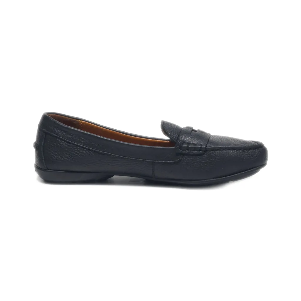 Coach Loafers Leather Black Colour For Women