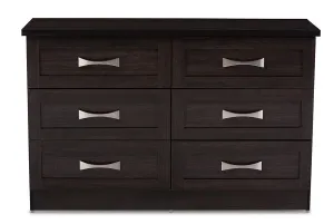 Colburn Modern and Contemporary 6-Drawer Dark Brown Finish Wood Storage Dresser