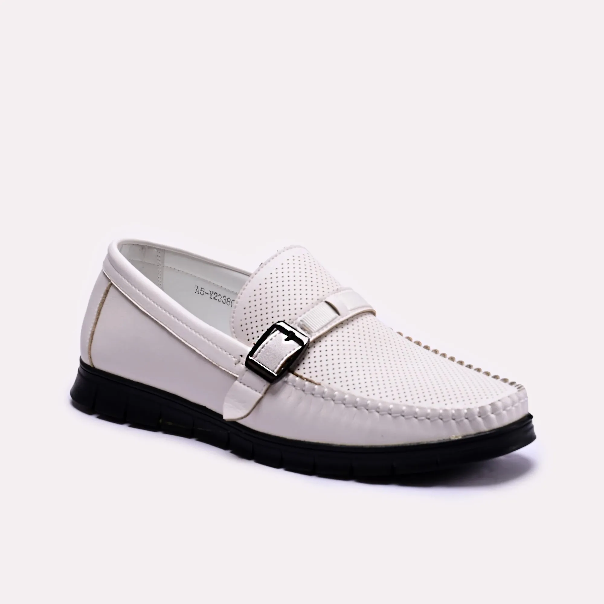 Daniel White Buckle Loafers 0130703