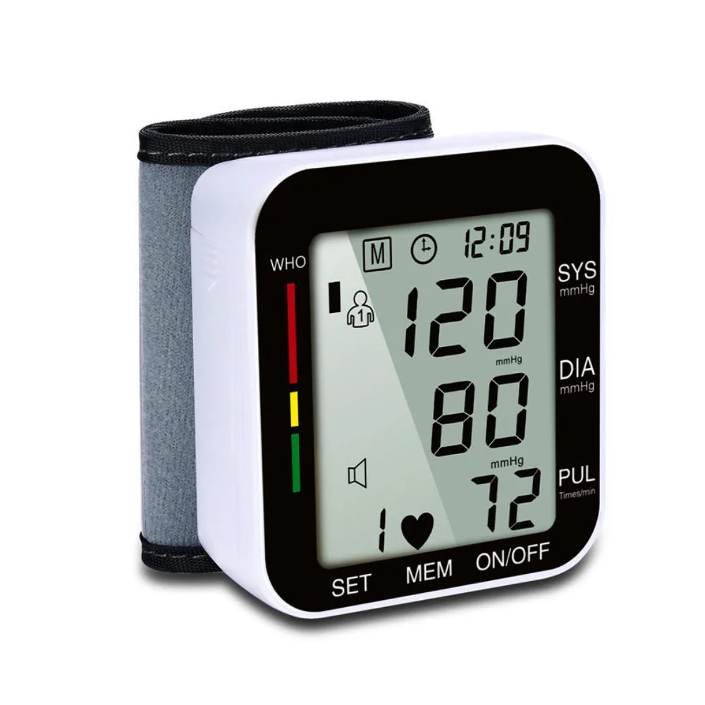 Digital Automatic Wrist Blood Pressure Monitor