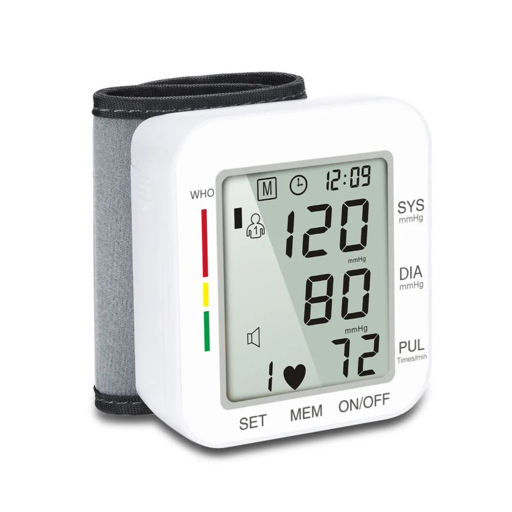 Digital Automatic Wrist Blood Pressure Monitor