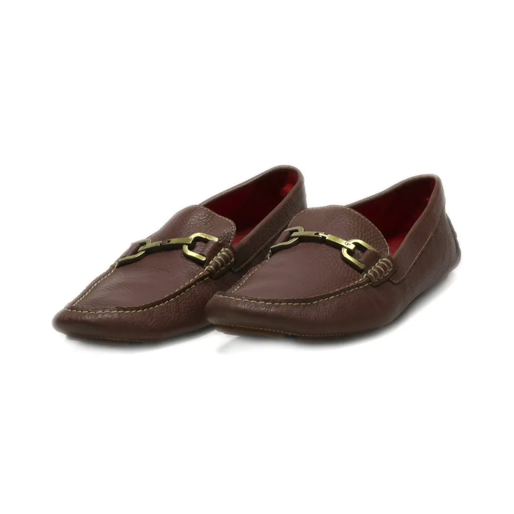 Donald J Pliner Loafers Leather Brown Colour For Men