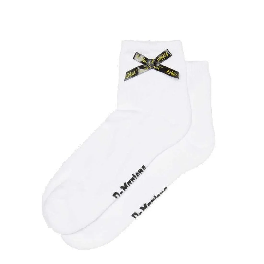 Dr Martens Ankle Bow Cotton Blend Socks White Small/Medium up to uk7 Medium/Large above uk7