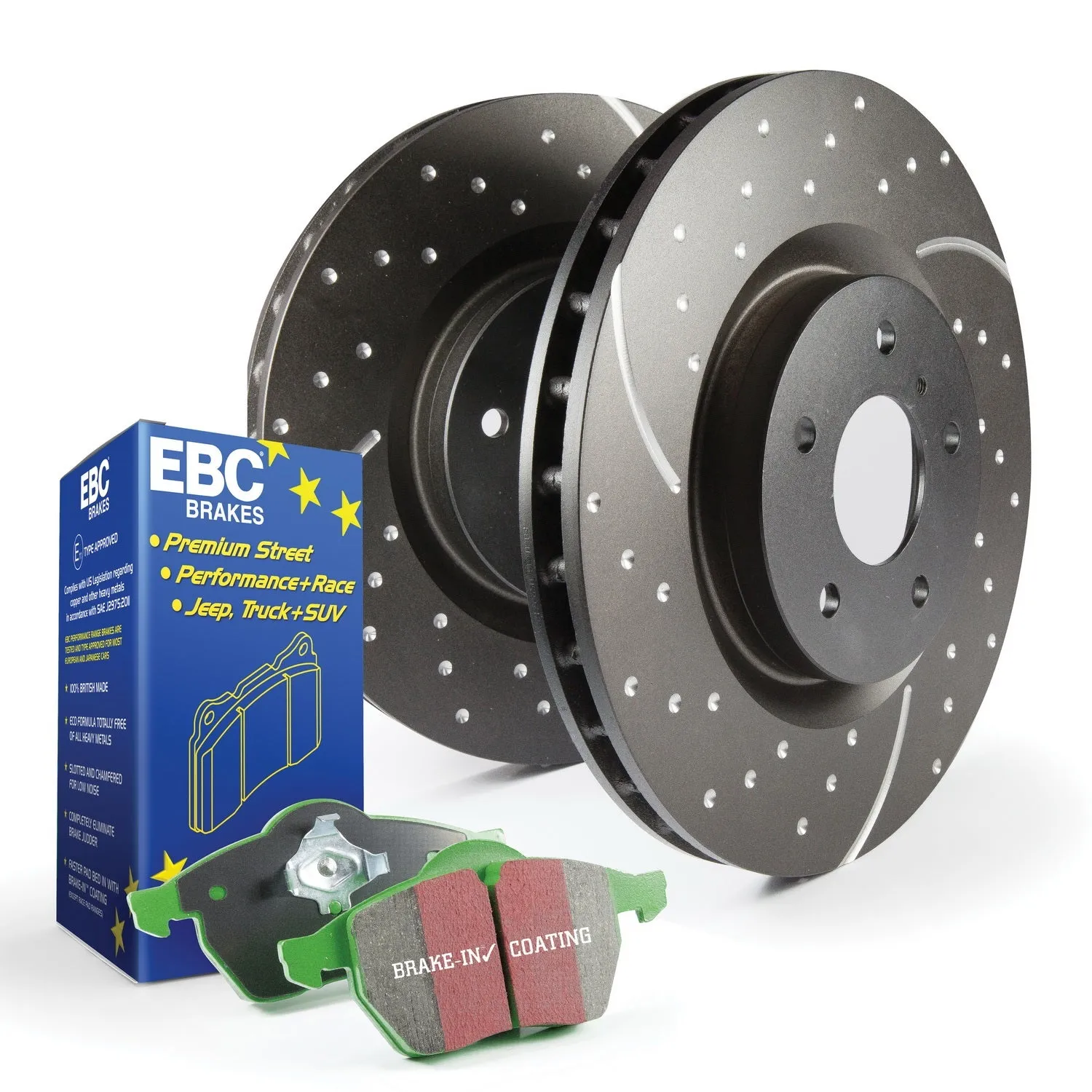 EBC Brakes S10KR1052 S10 Kits Greenstuff 2000 and GD Rotors