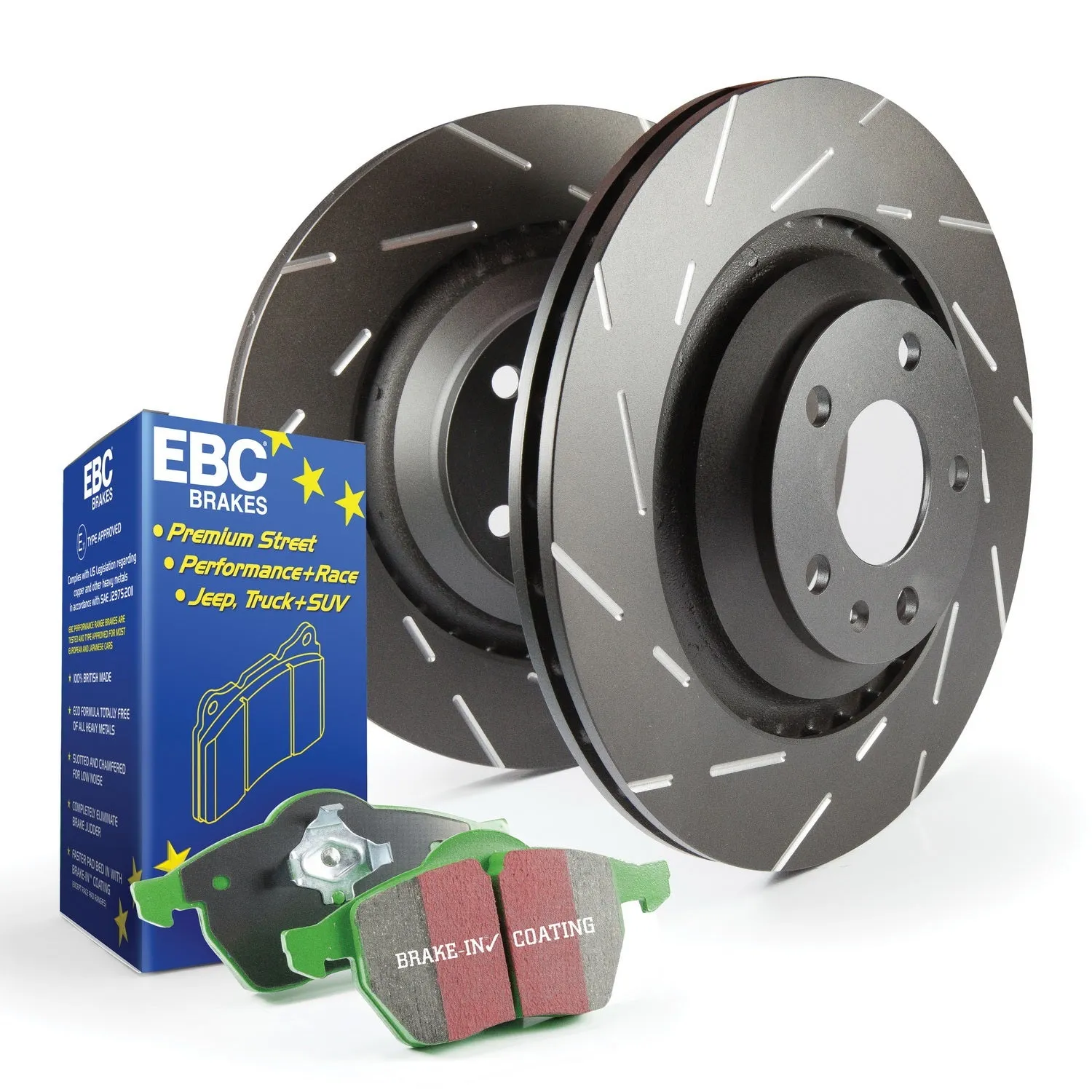 EBC Brakes S2KF1444 S2 Kits Greenstuff 2000 and USR Rotors