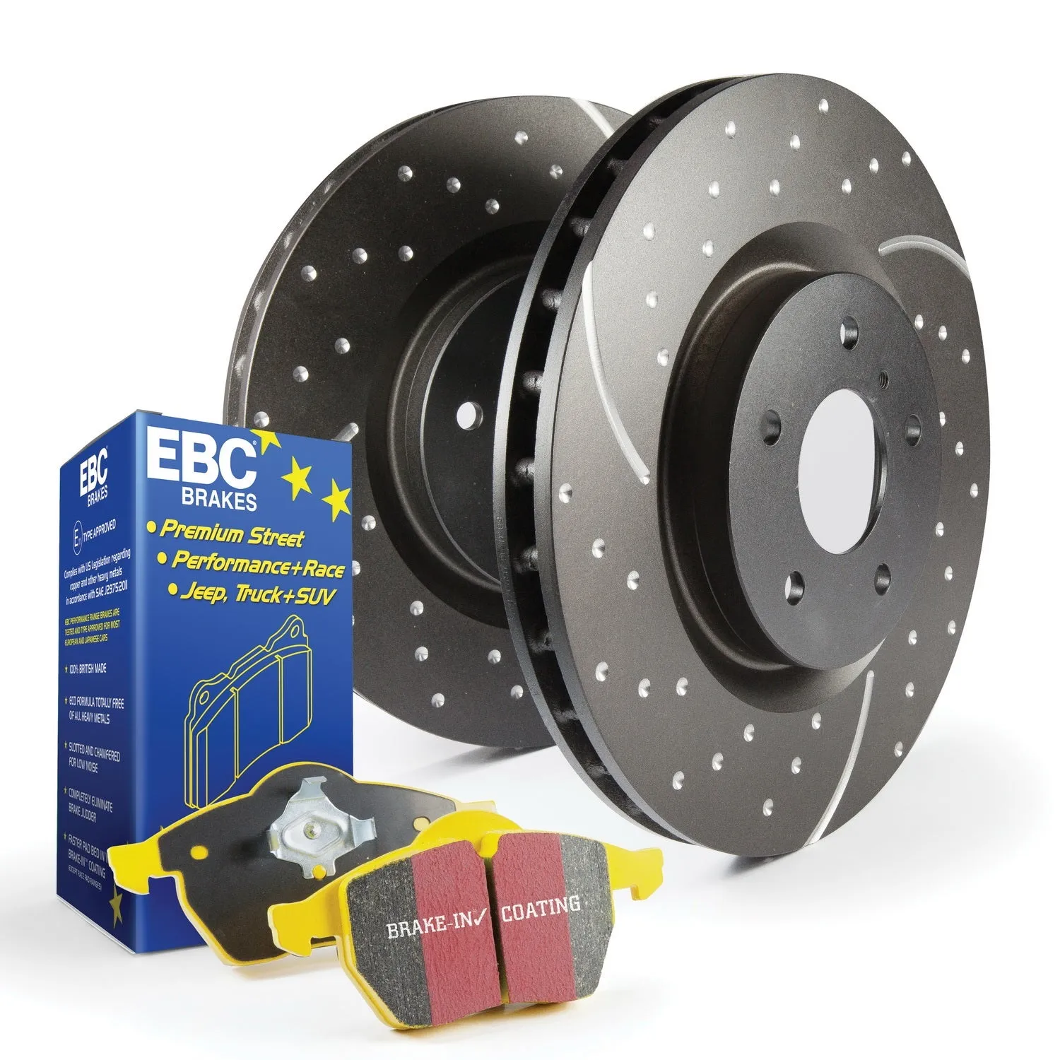 EBC Brakes S5KF1125 S5 Kits Yellowstuff And GD Rotors