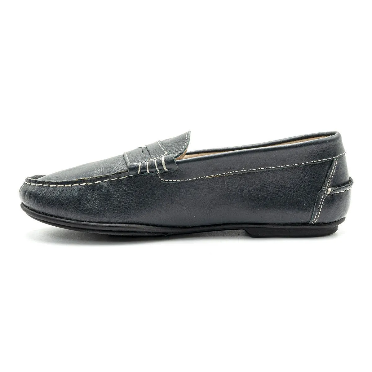 Espo In Extenso Loafers Leather Blue Colour For Women