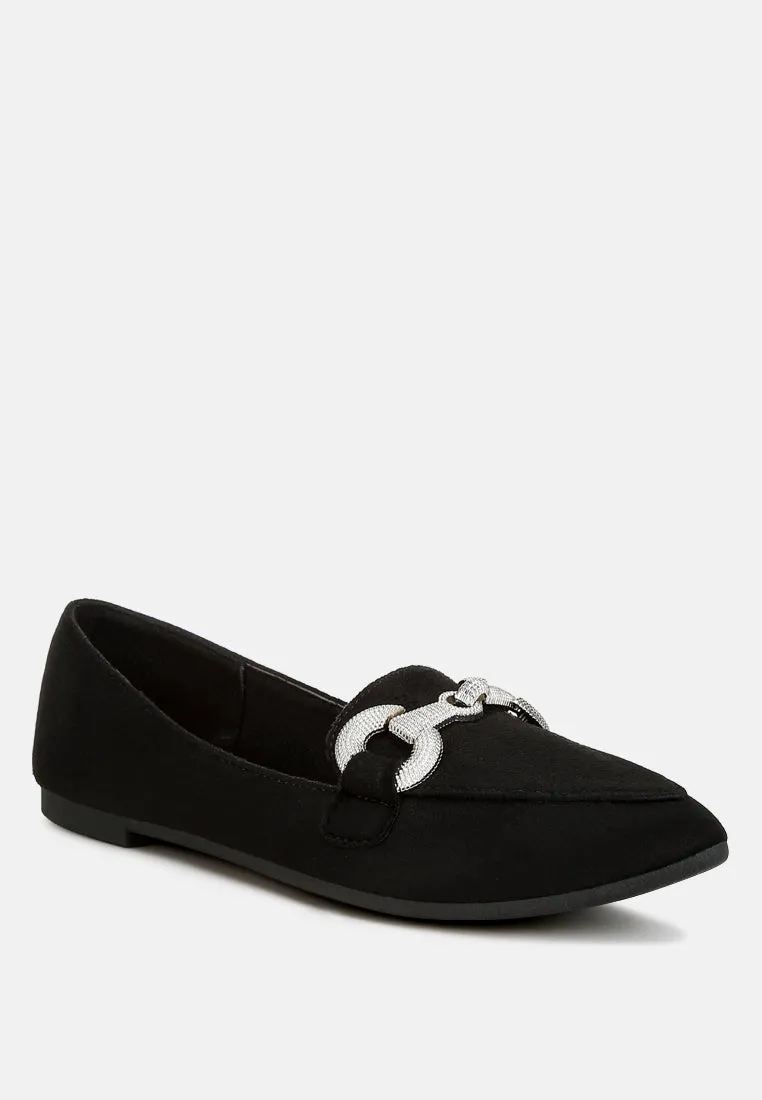 Fembot Horsebit Detail Flexible Loafers