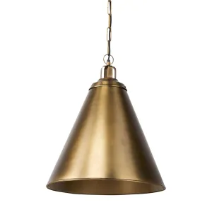 Fenton Pendant Light Gold Shade | Gold Metal