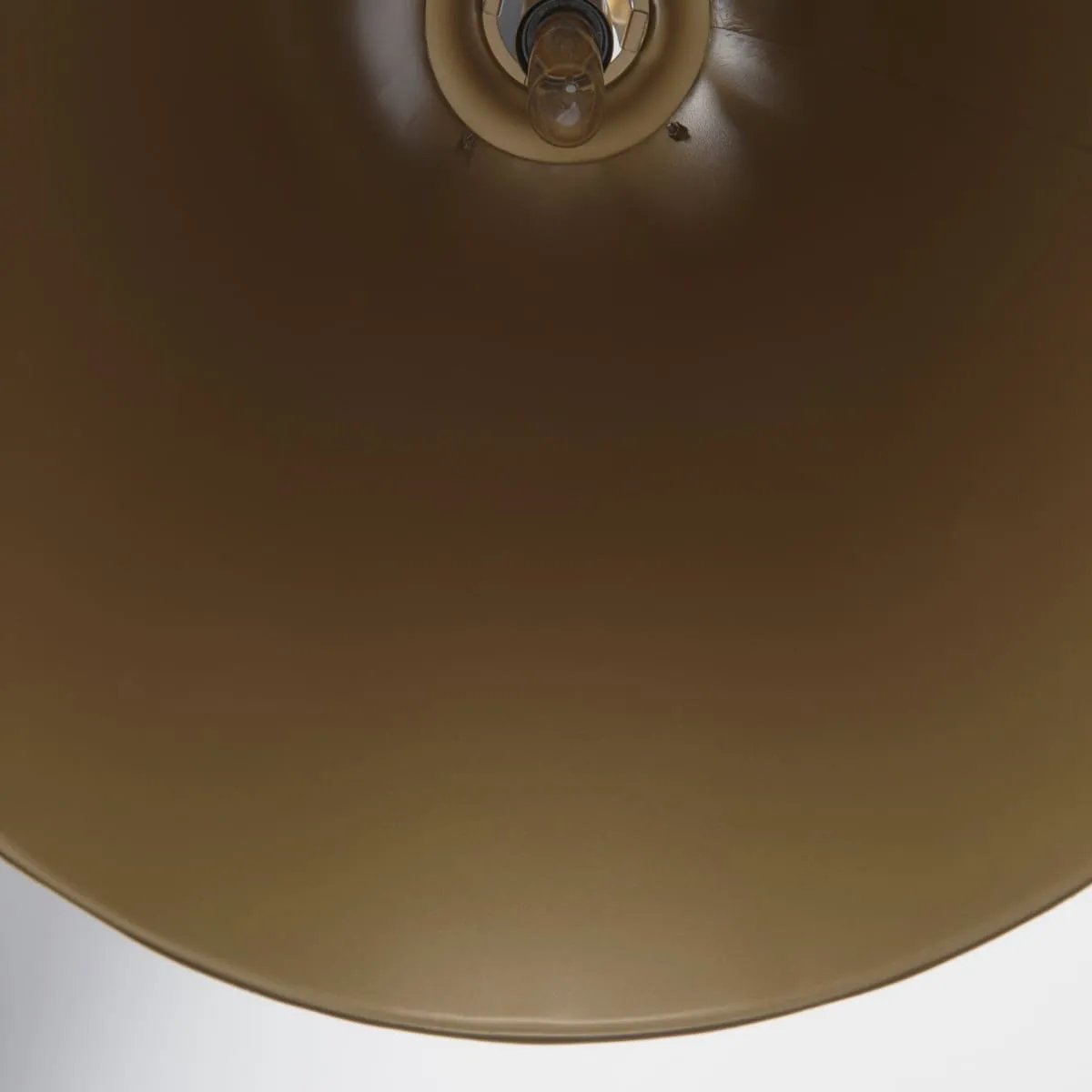 Fenton Pendant Light White Shade | Gold Metal