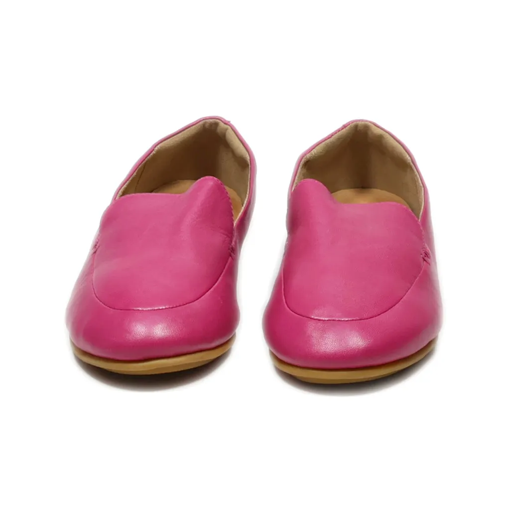 Fitflop Loafers Leather Pink Colour For Women