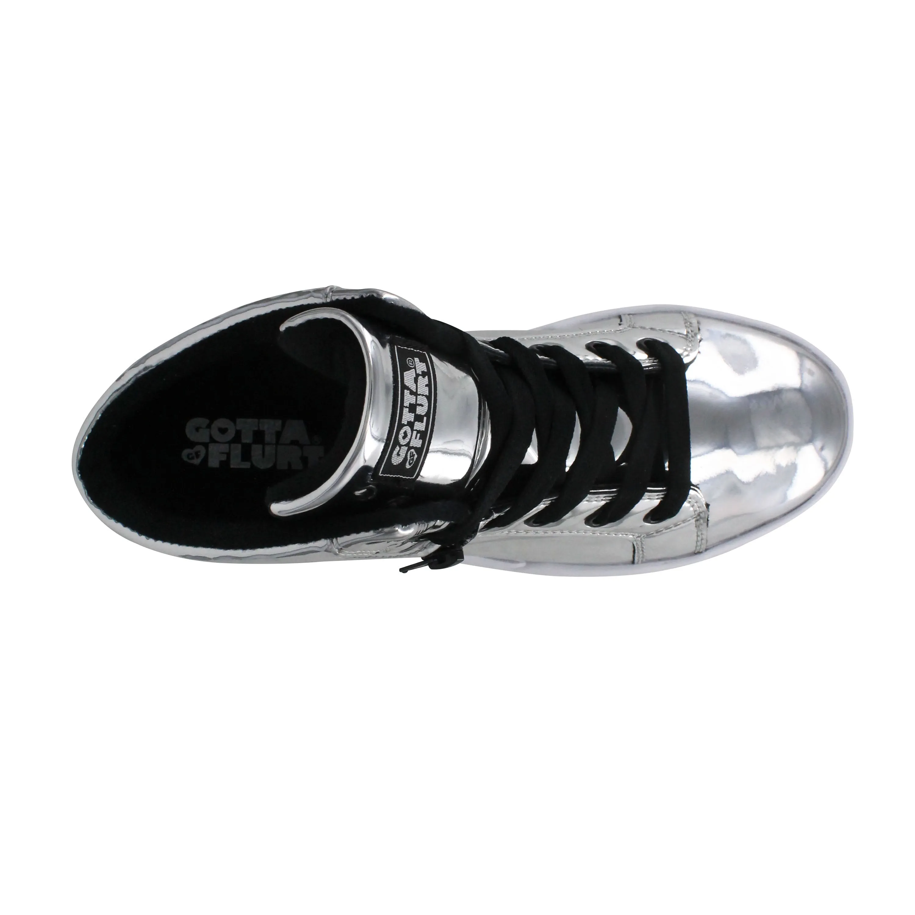 Gotta Flurt Women's Gamma II Silver Hip Hop Fashion Sneaker