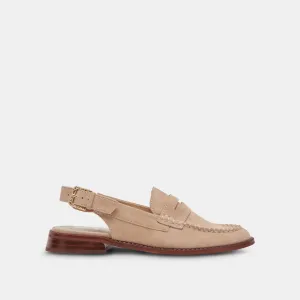 HARDI WIDE LOAFERS CAMEL SUEDE