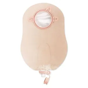 Hollister 18402 New Image 2-Piece Urostomy Pouch With One Sided Comfortwear Panel 1-3/4" Flange, 9" L, Standard, Transparent, With Belt Tabs, Anti-Reflux Valve, Adjustable Drain Valve