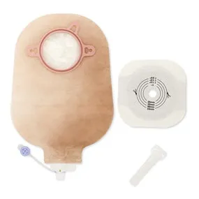 Hollister 19252 New Image 2-Piece Sterile Urostomy Kit 1-1/4" Stoma Opening, 1-3/4" Flange, 9" L, Ultra-Clear, Disposable