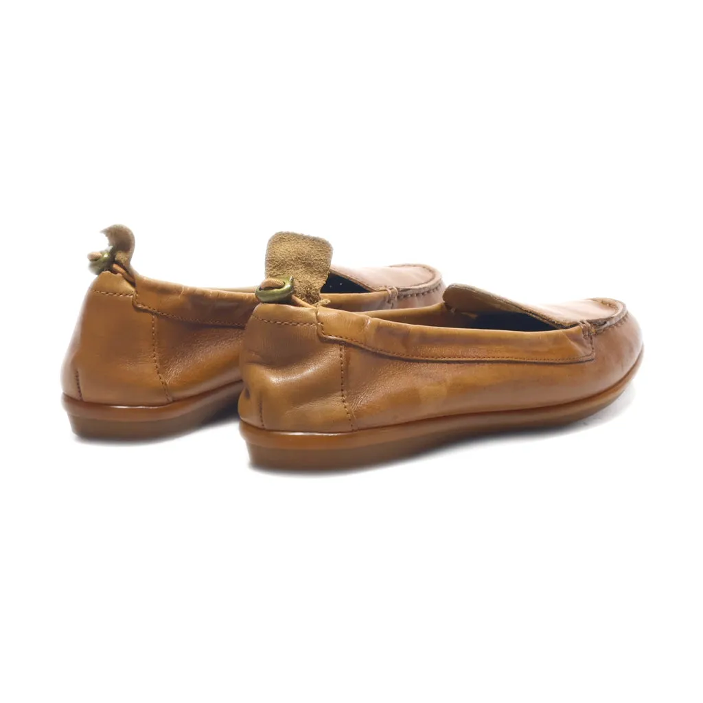 Hush Puppies Loafers Leather Brown Colour For Women