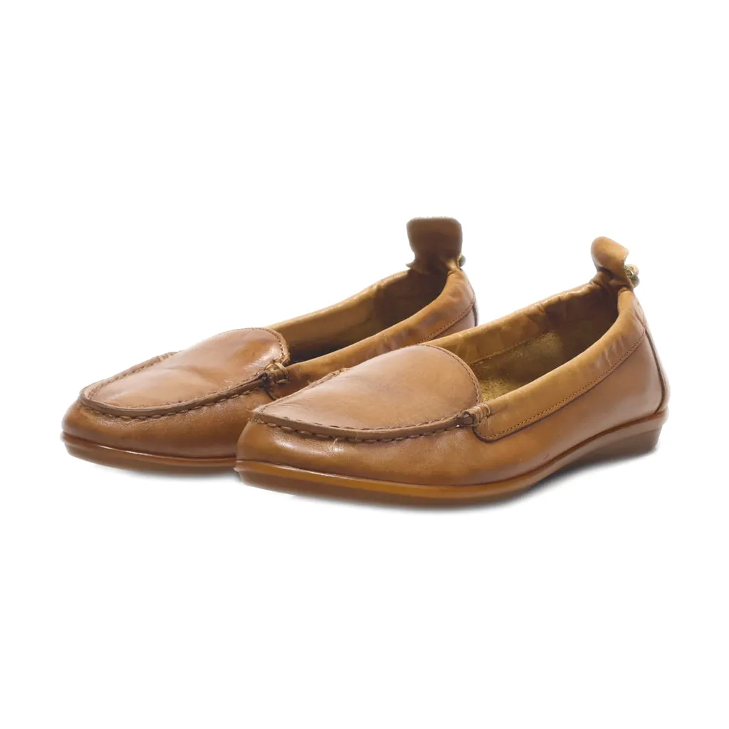 Hush Puppies Loafers Leather Brown Colour For Women