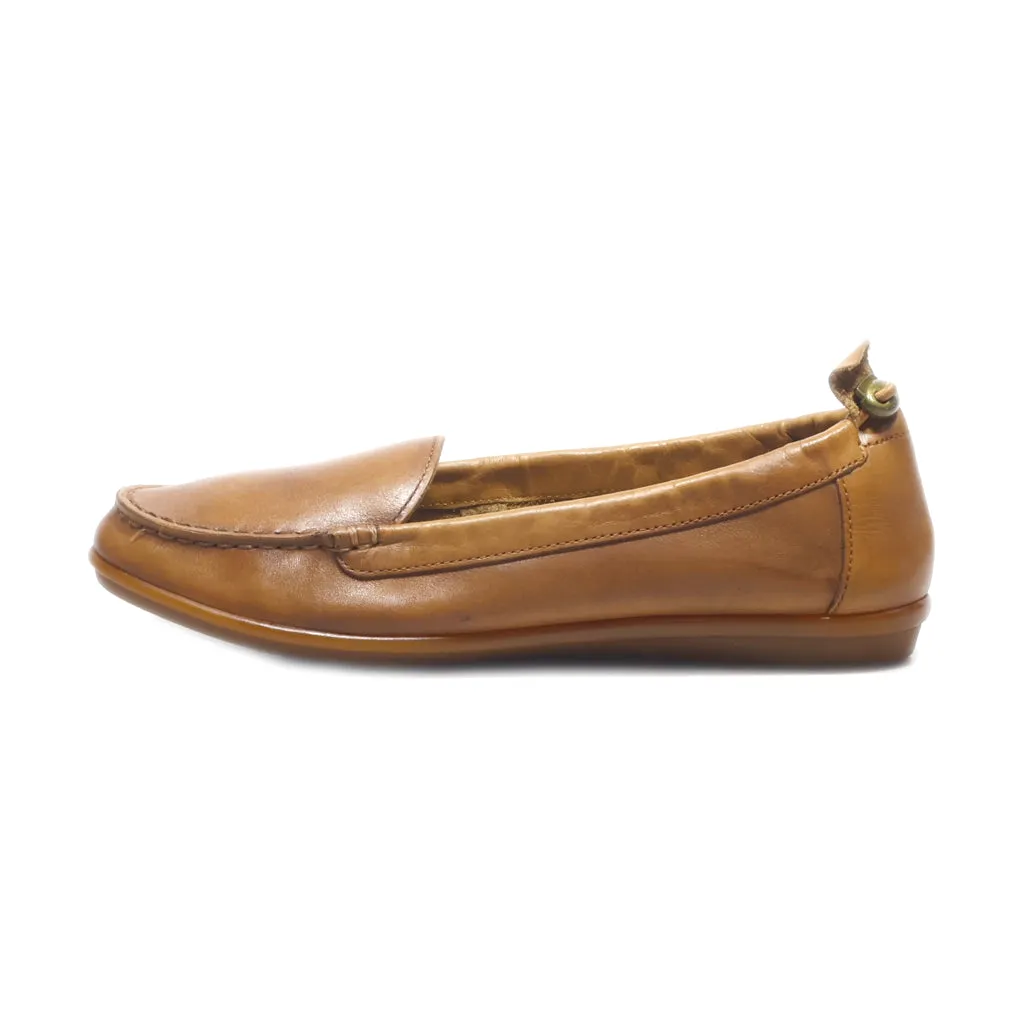 Hush Puppies Loafers Leather Brown Colour For Women