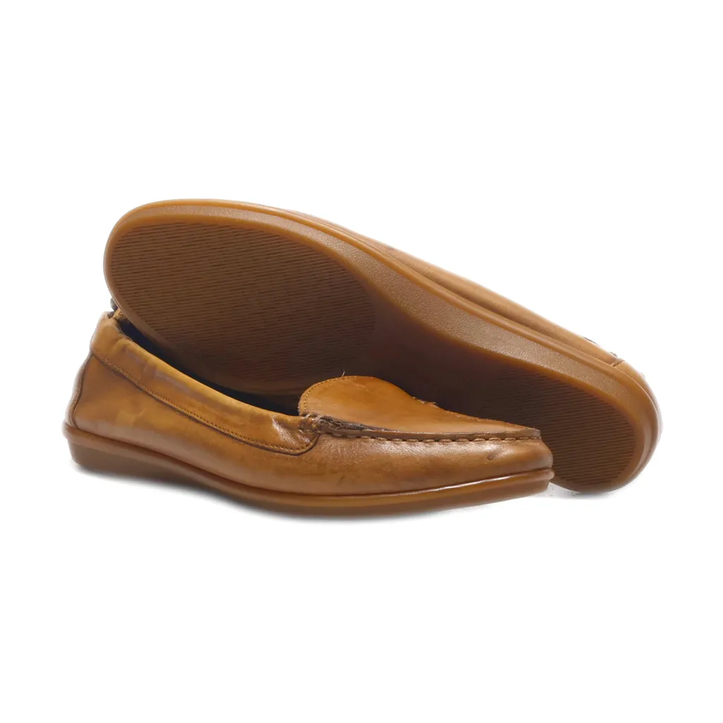 Hush Puppies Loafers Leather Brown Colour For Women