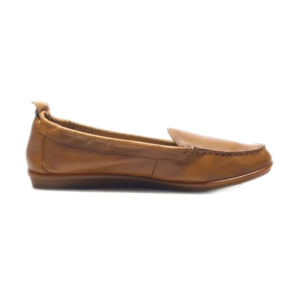 Hush Puppies Loafers Leather Brown Colour For Women