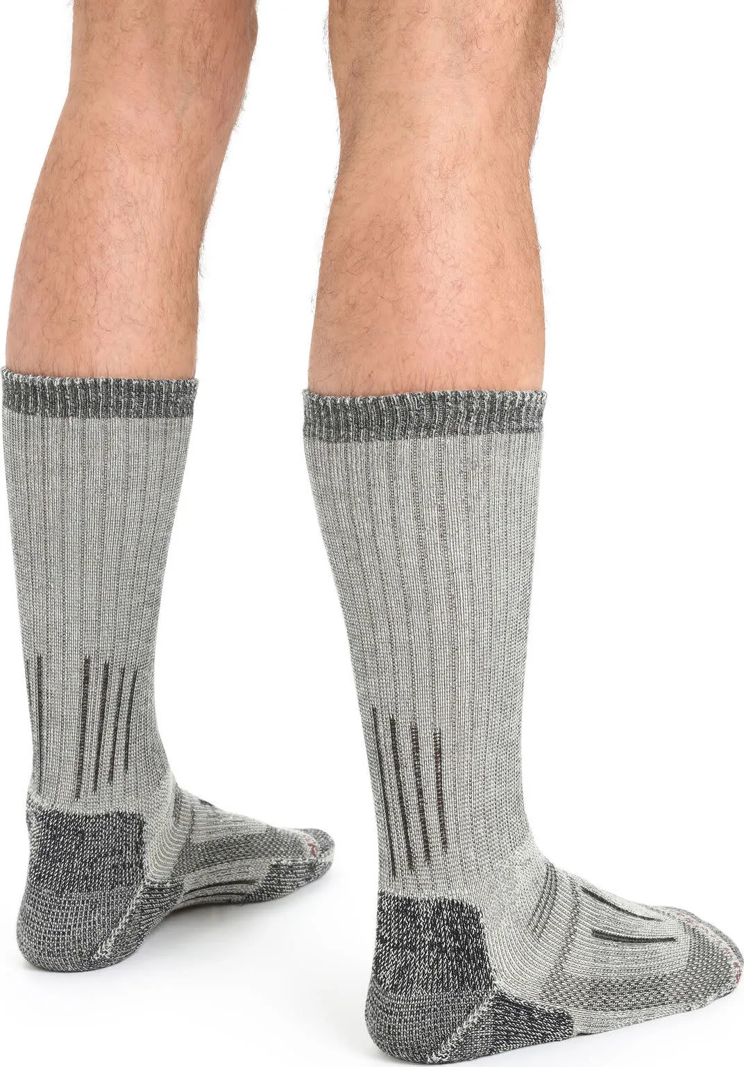 Icebreaker Men&#x27;s Mountaineer Mid Calf Jet Heather/Espresso | Buy Icebreaker Men&#x27;s Mountaineer Mid Calf Jet Heather/Espresso here | Outnorth