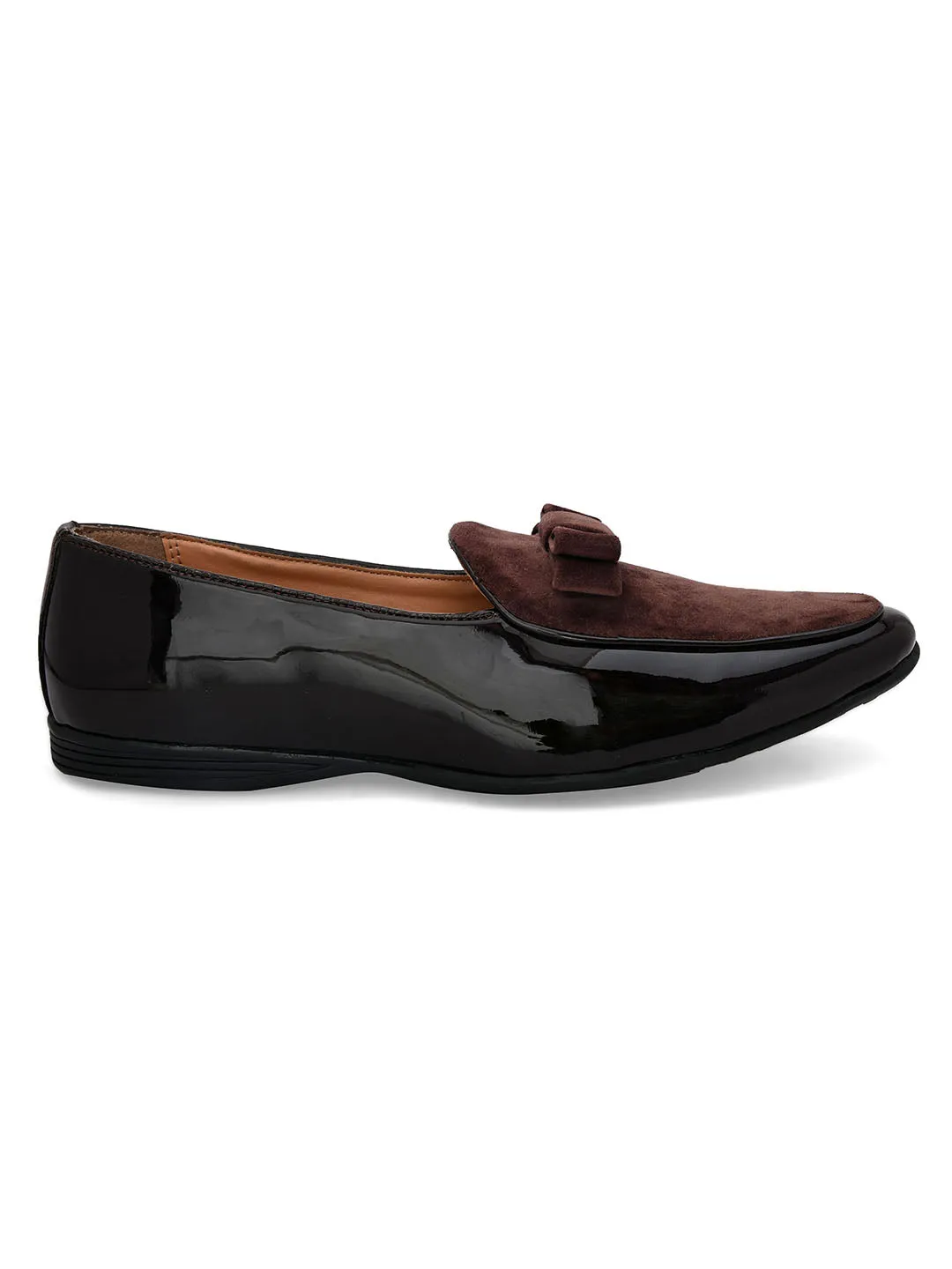 Icon Brown Formal Patent Loafers