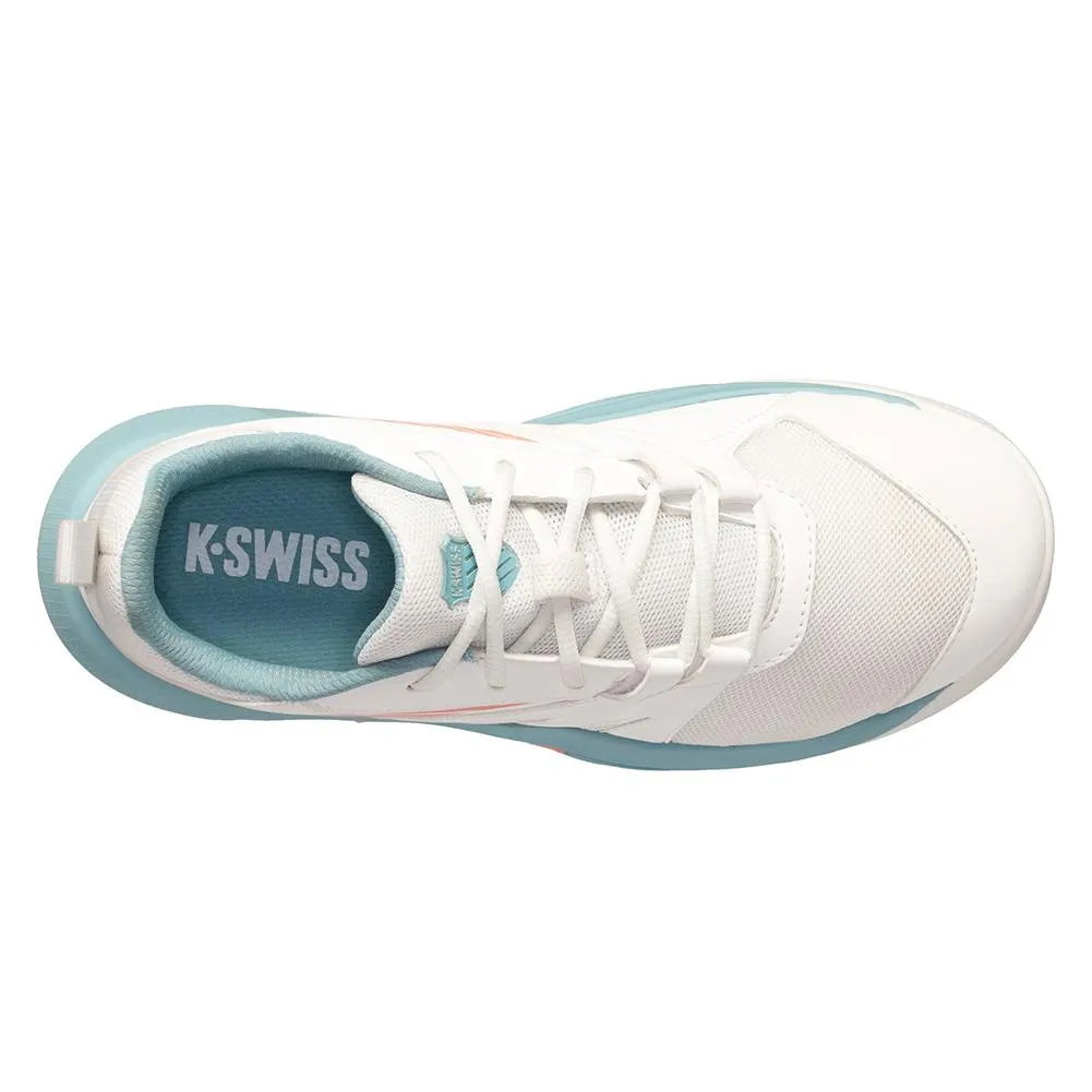 Juniors` SpeedTrac Tennis Shoes Blanc de Blanc and Nile Blue